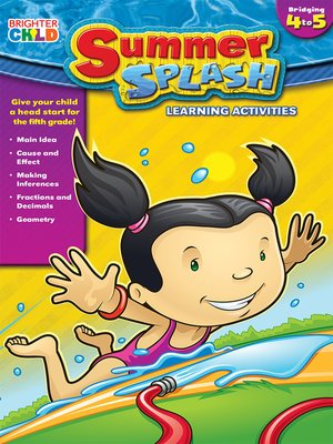 cover image of Summer Splash Learning Activities, Grades 4 - 5